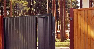 Купить откатные ворота с калиткой Биробиджан, цена от 2788 руб.